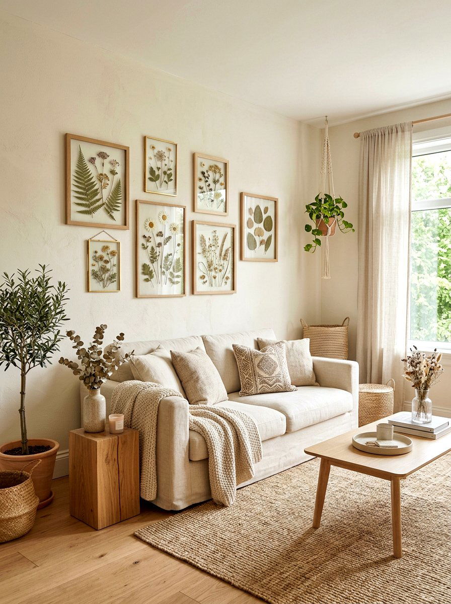 Pressed Flower Frame - 25 Spring Photo Frame Decor Ideas