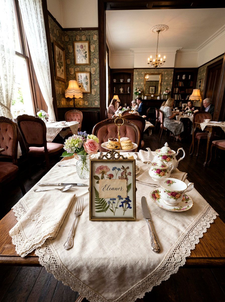 Pressed Flower Frame - 25 Spring Place Card Ideas
