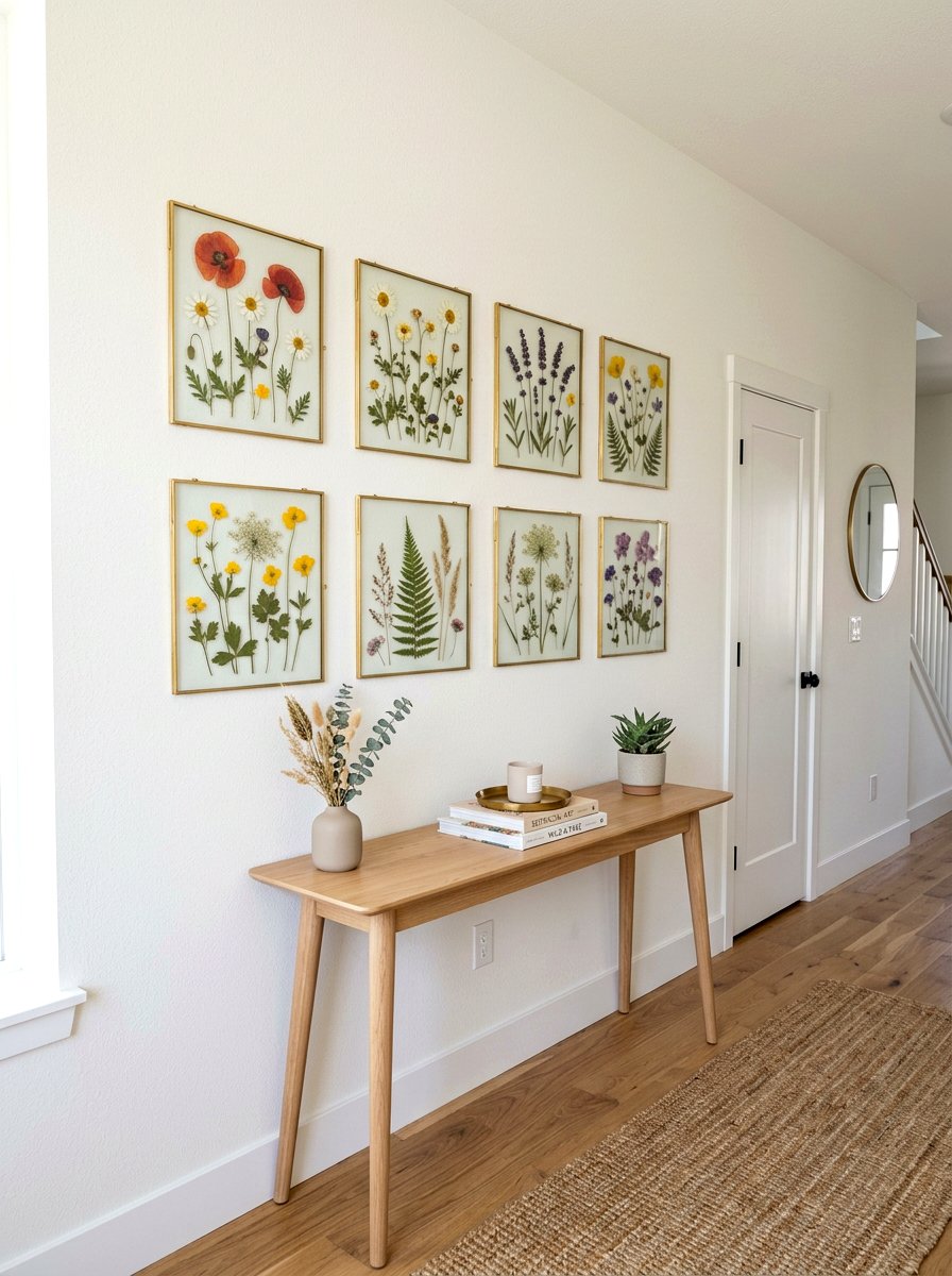 Pressed Flower Frame - 25 Spring DIY Home Decor Ideas