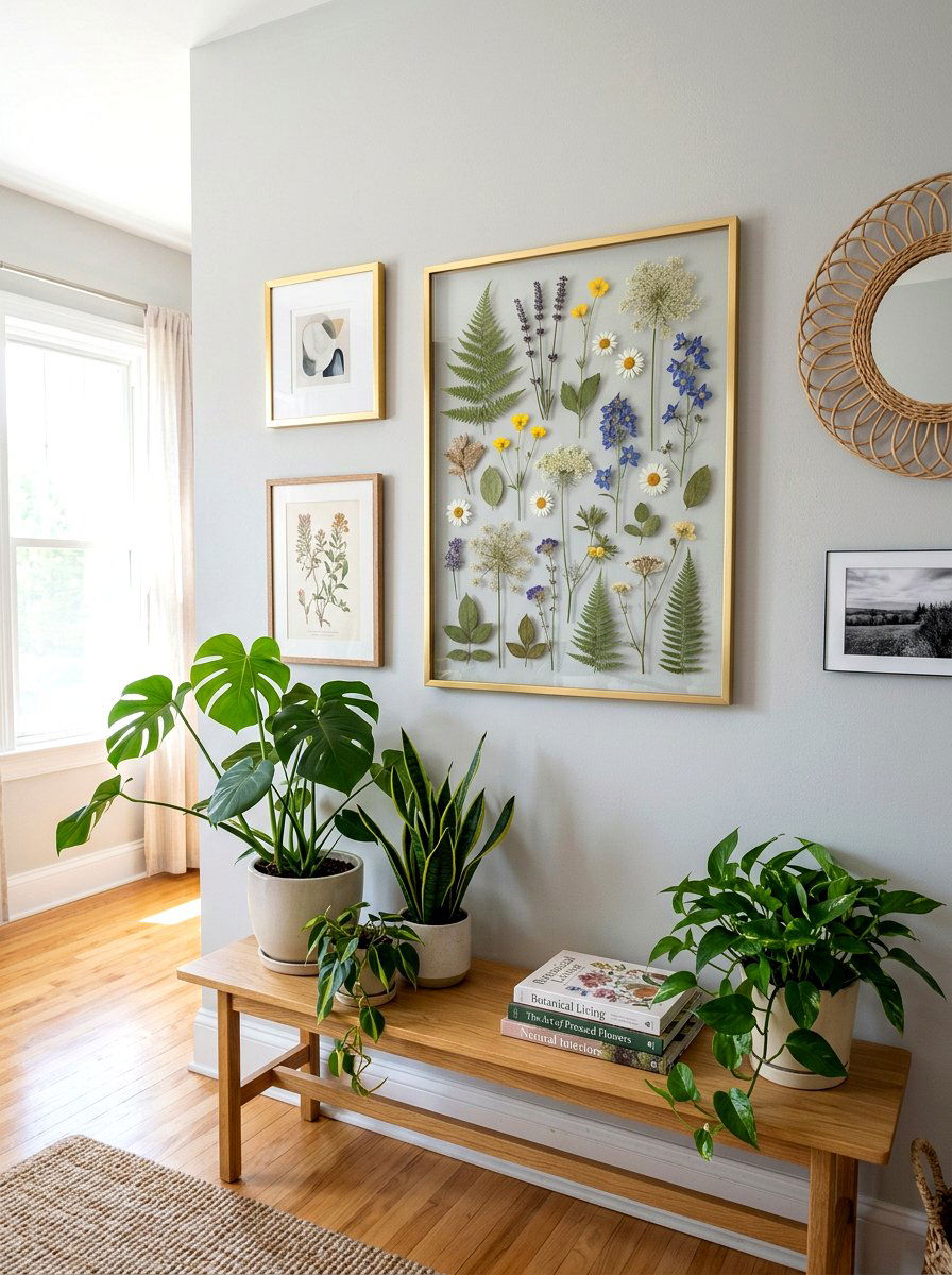 Pressed Flower Frame - 25 Spring DIY Decor Ideas