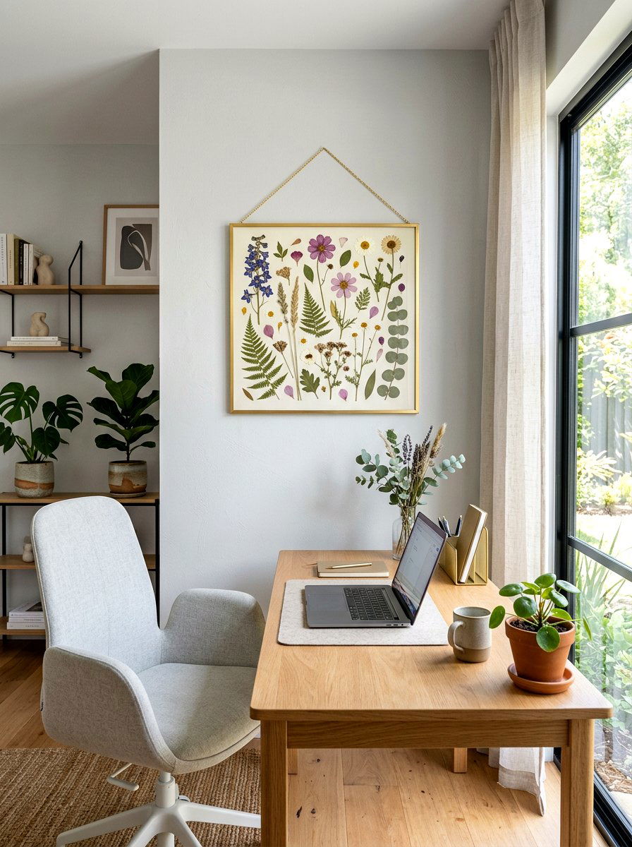 Pressed Flower Frame - 25 Spring Flower Craft Ideas