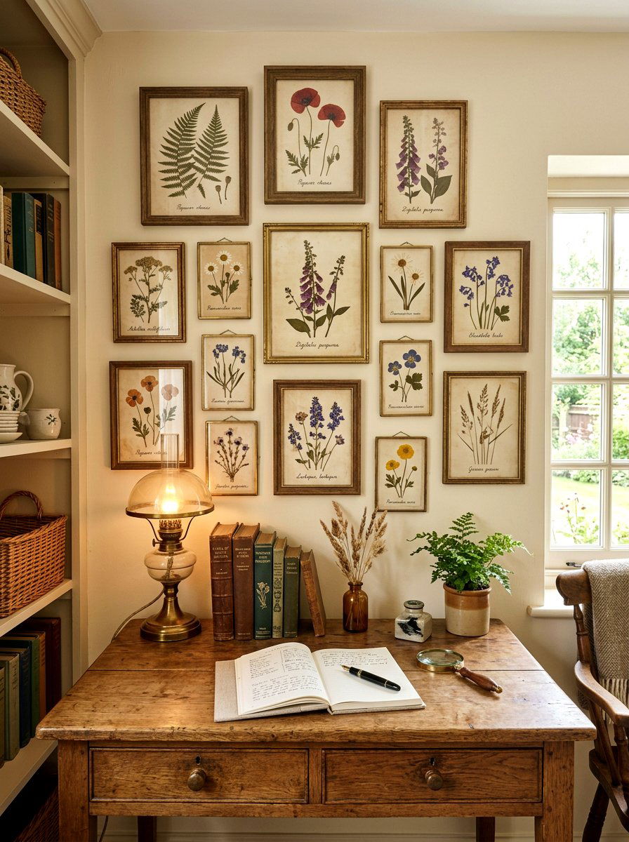 Pressed Flower Frames - 25 Spring Cottagecore Decor Ideas