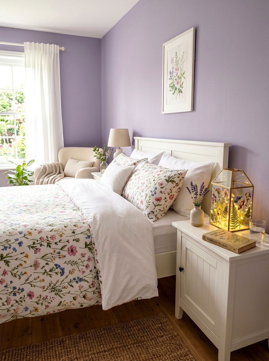 Pressed Flower Lantern - 25 Spring Candle Holder Ideas