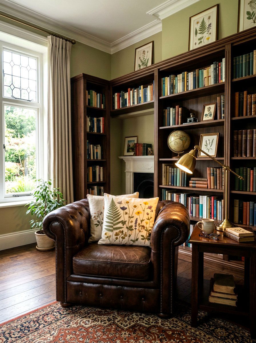 Pressed Flower Print Cushion - 25 Spring Floral Pillow Ideas