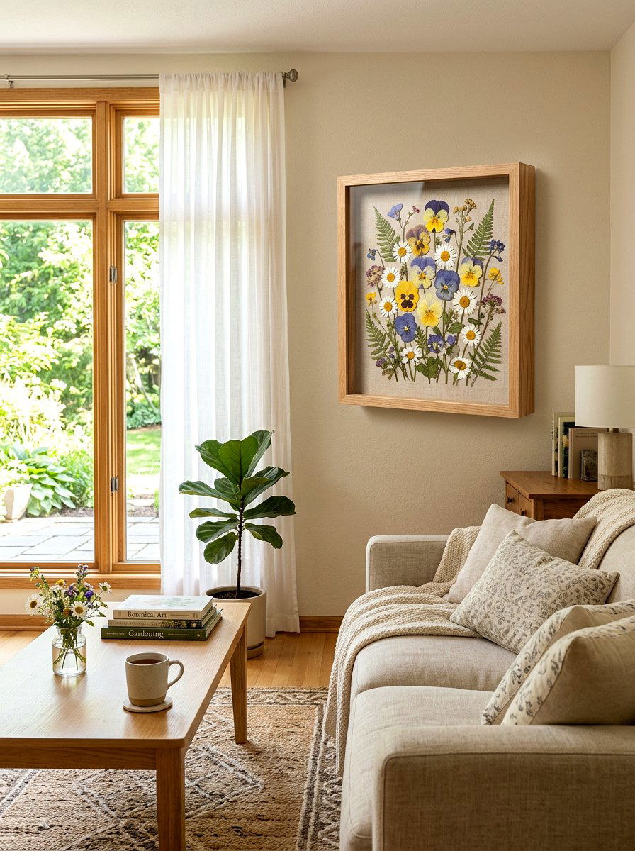 Pressed Flower Shadow Box - 25 Spring Shadow Box Ideas