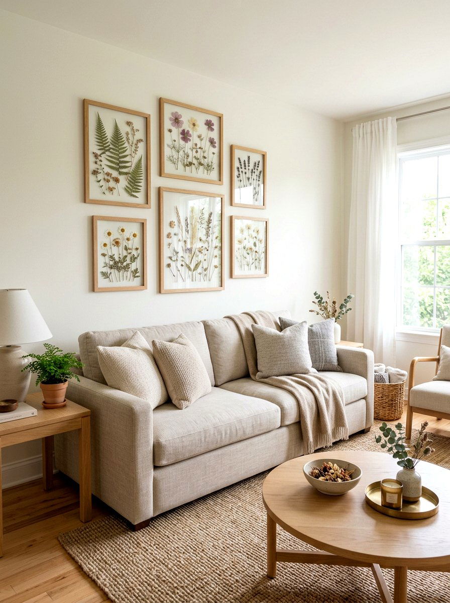 Pressed flower frames - 25 Spring Botanical Decor Ideas