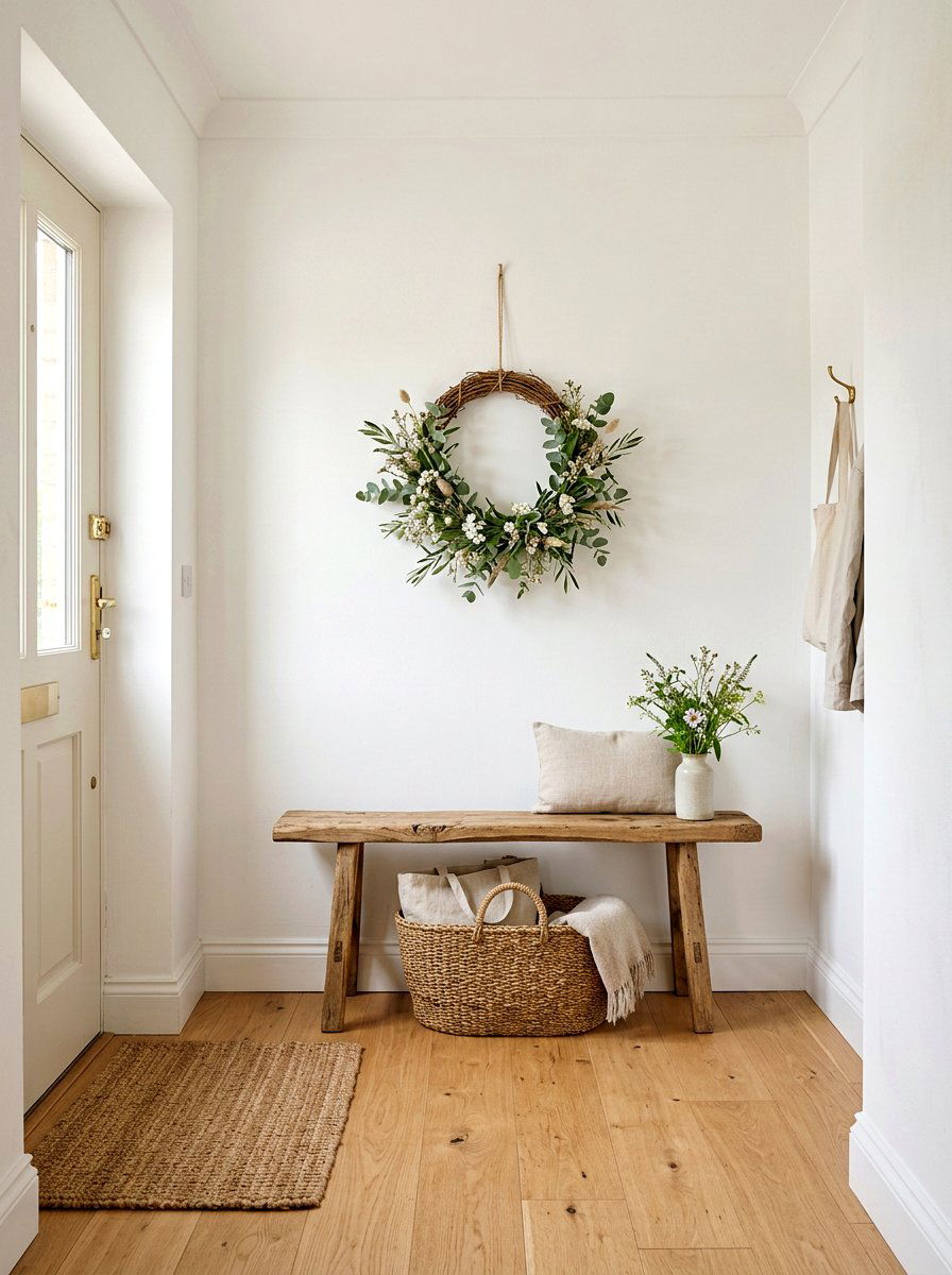 Primitive Benches - 25 Spring Thrift Store Decor Ideas