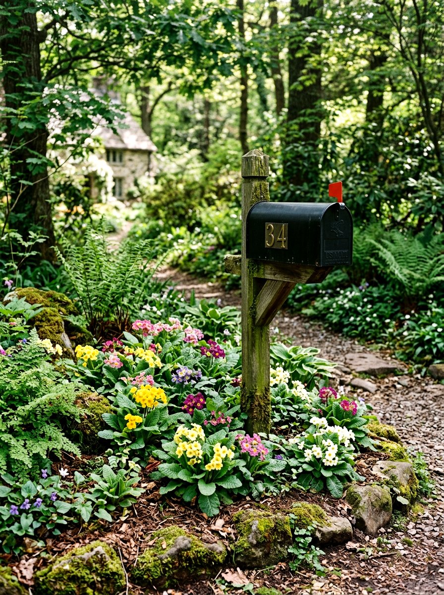 Primrose Garden Bed - 25 Spring Mailbox Garden Ideas