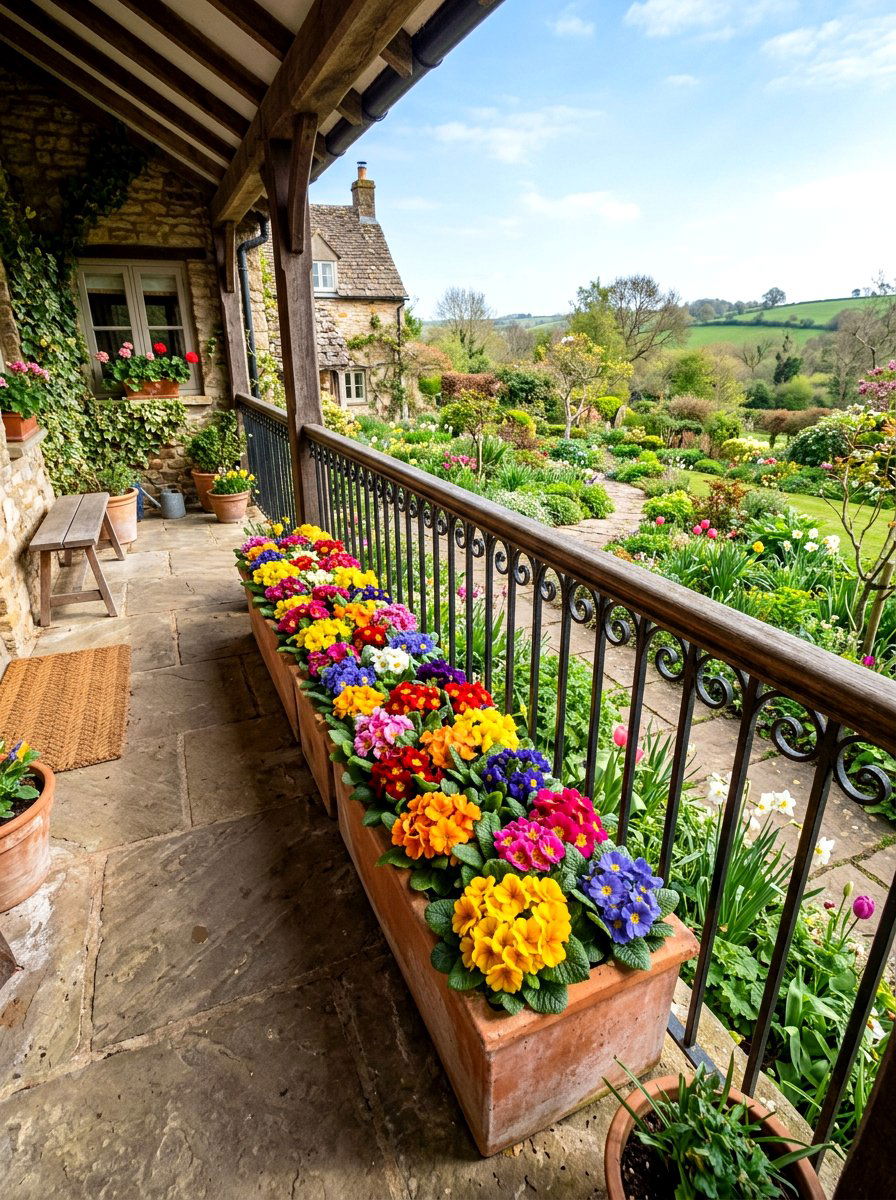 Primrose Porch Urn - 25 Spring Porch Urn Ideas