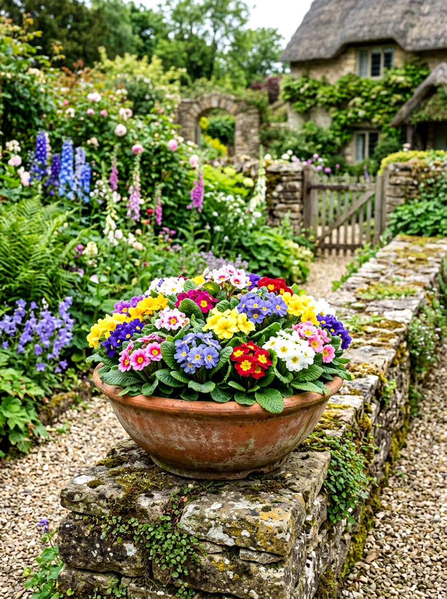 Primrose garden pot - 25 Spring Garden Pot Ideas