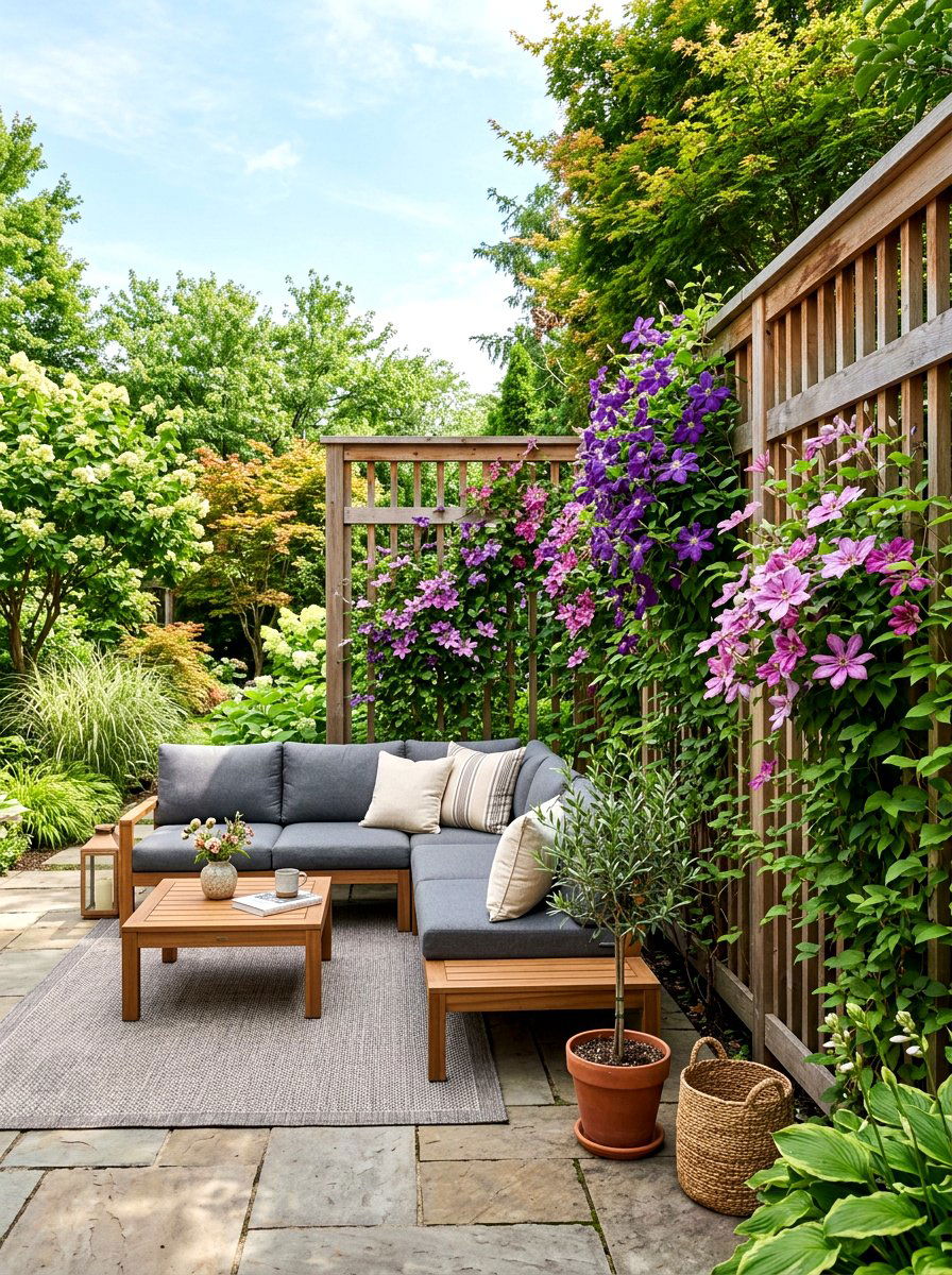 Privacy Screen For Patio - 25 Spring Trellis Decor Ideas