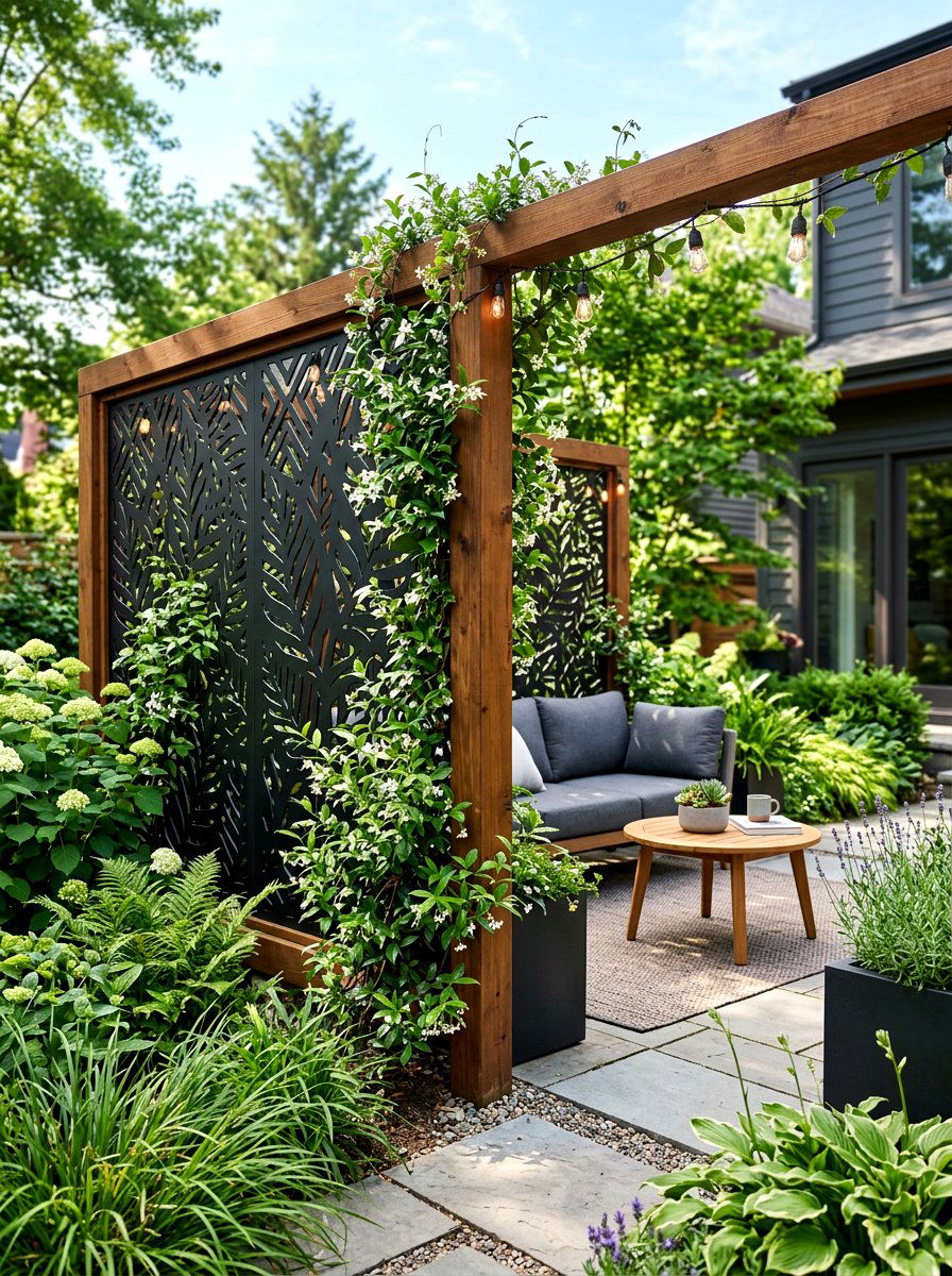 Privacy Screen - 25 Spring Patio Decor Ideas