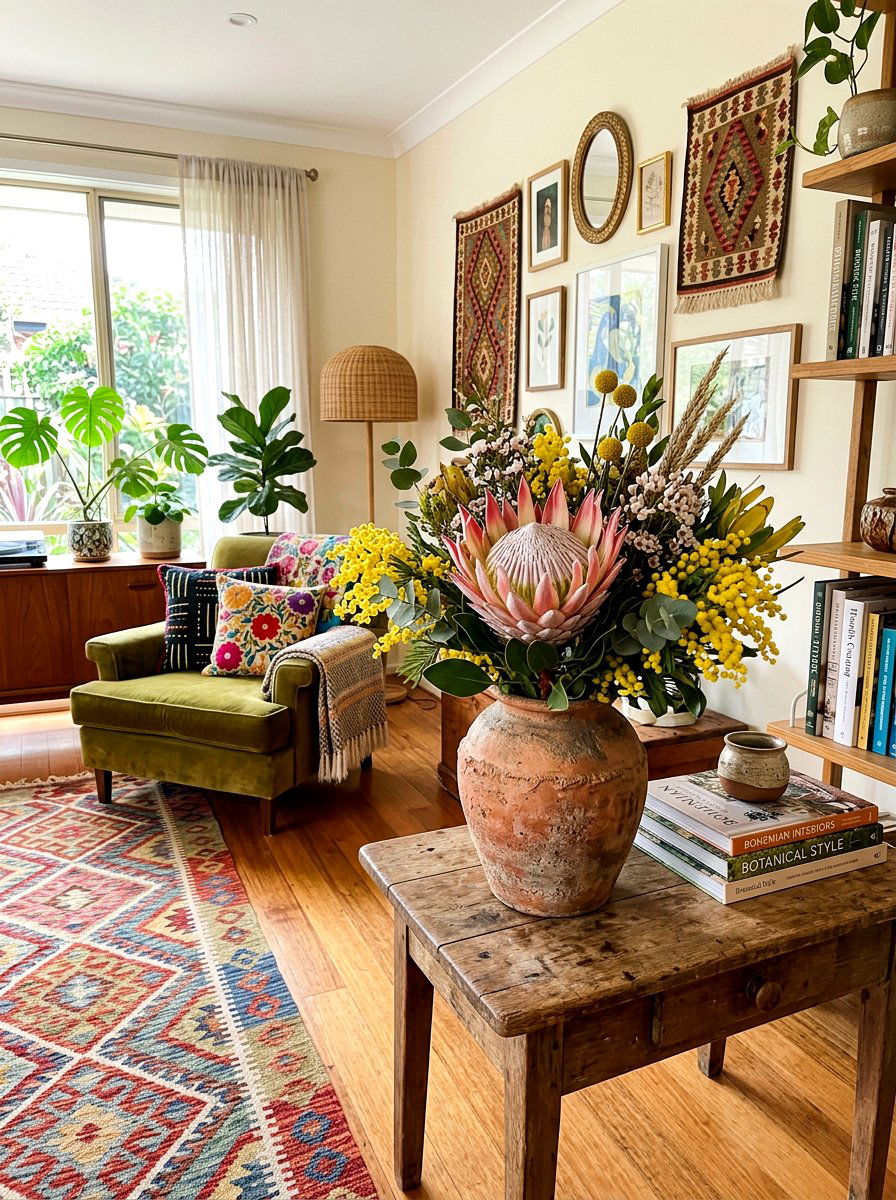 Protea and Spring Fillers - 25 Spring Flower Bouquet Ideas