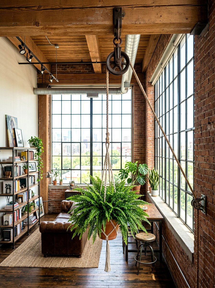 Pulley System Plant Hanger - 25 Spring Plant Hanger Ideas