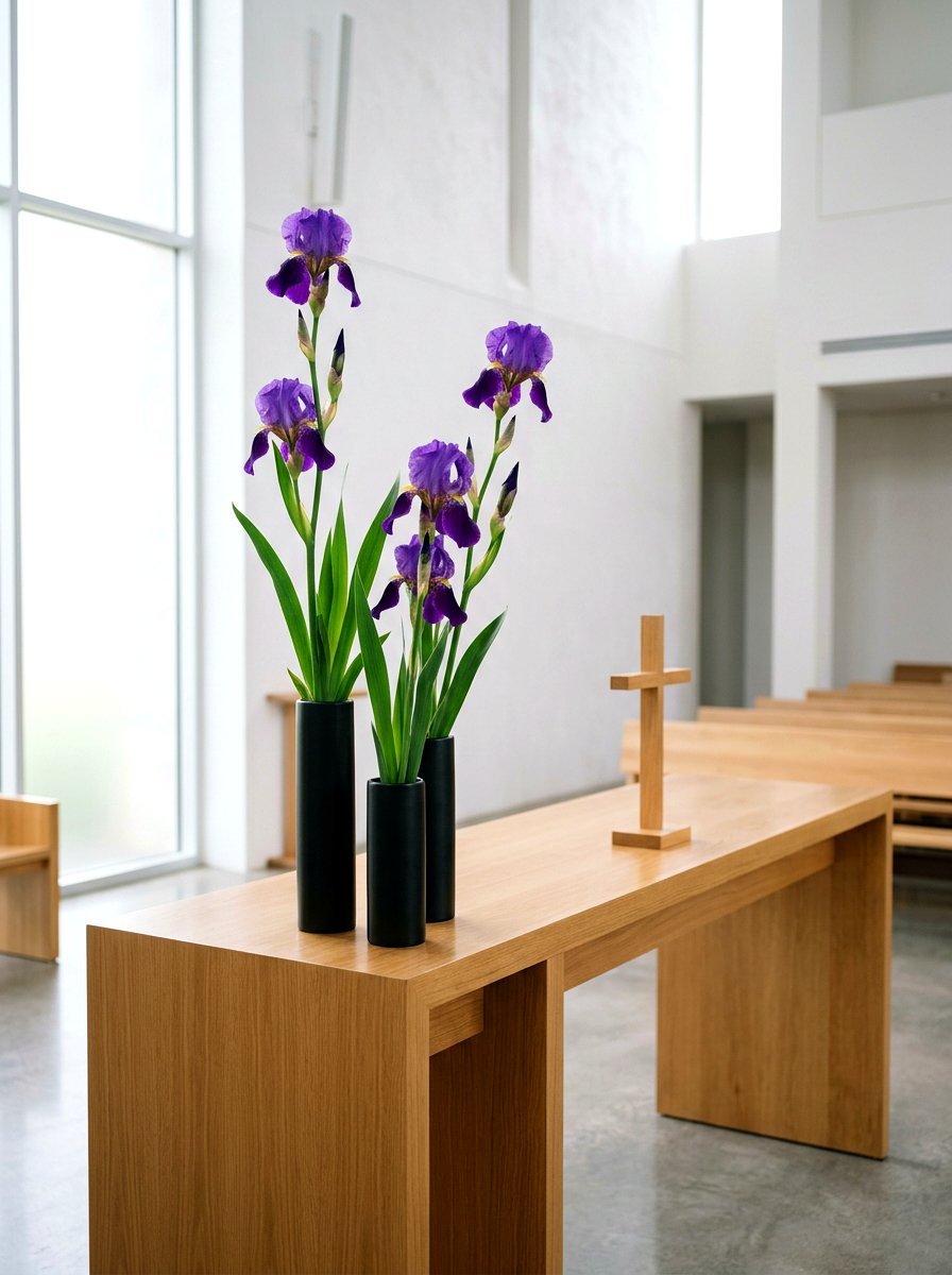 Purple Iris Altar Accent - 25 Spring Altar Flower Ideas