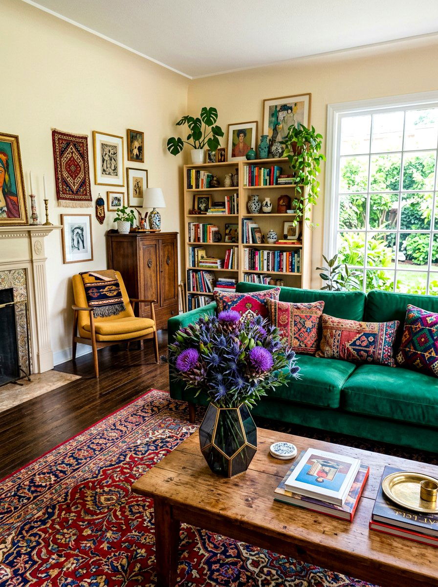 Purple Thistle Bouquet - 25 Spring Wildflower Centerpiece Ideas