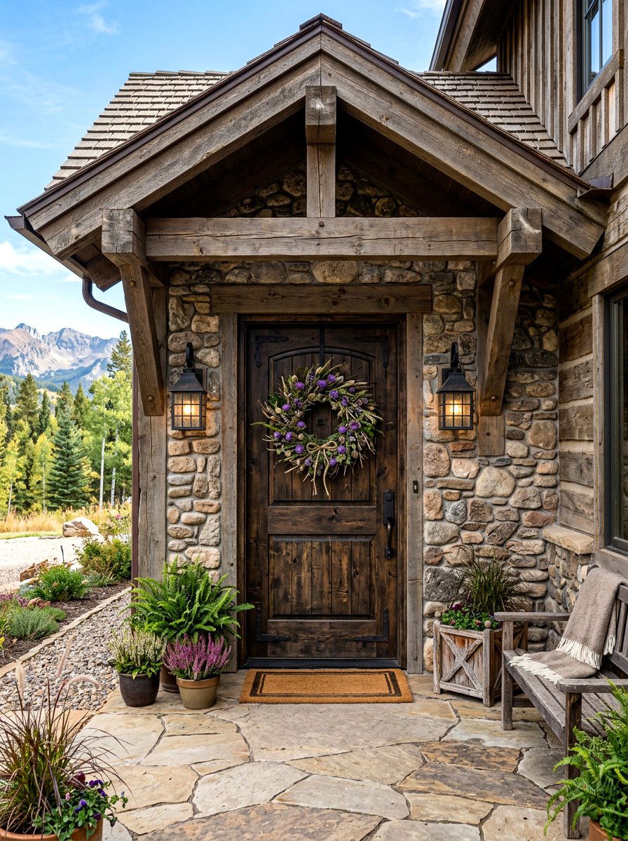 Purple Thistle Wreath - 25 Spring Wildflower Wreath Ideas