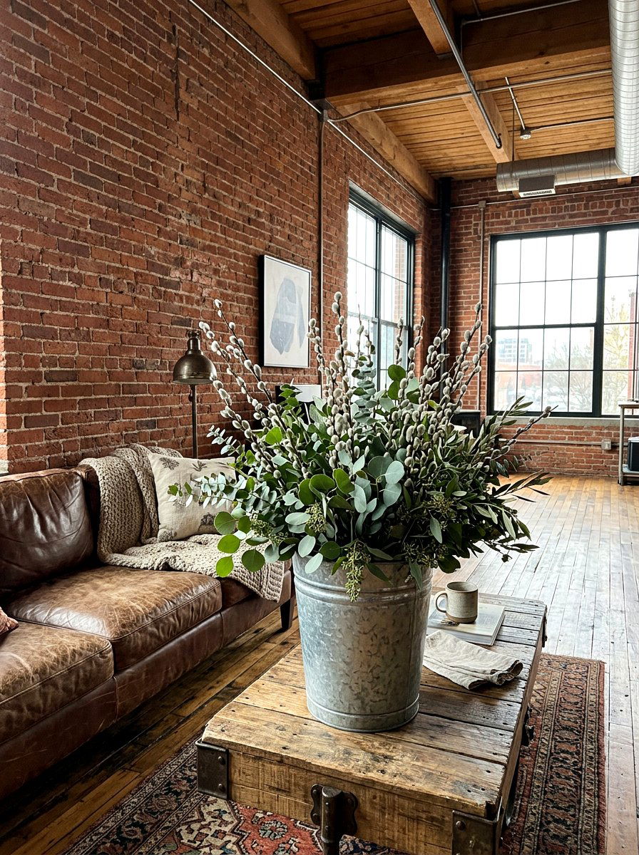 Pussy willow and eucalyptus mix - 25 Spring Pussy Willow Ideas