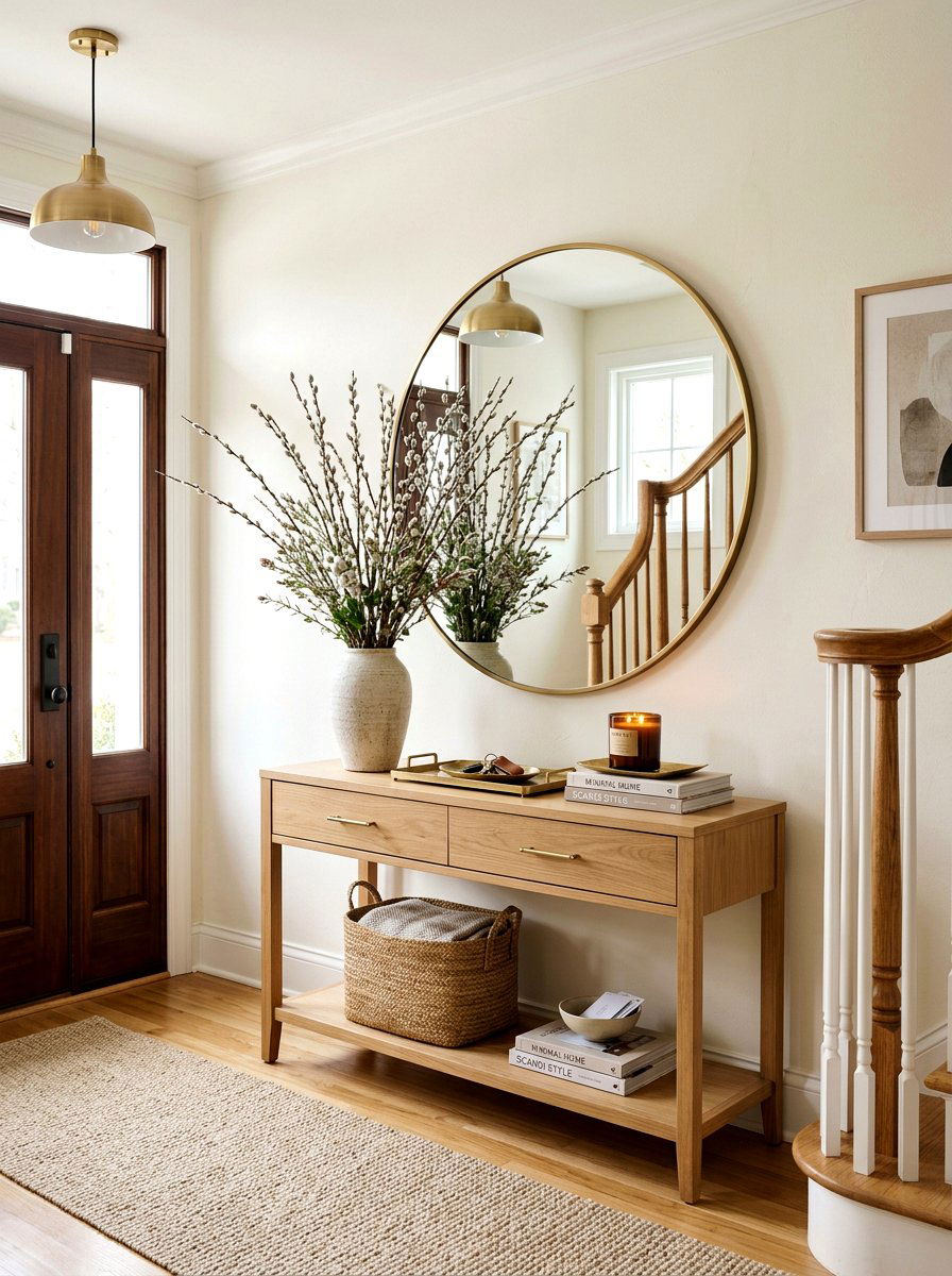 Pussy willow entryway console - 25 Spring Pussy Willow Ideas