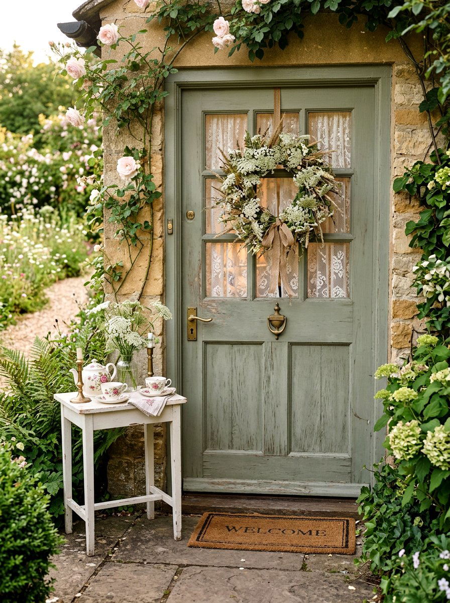 Queen Annes Lace Wreath - 25 Spring Wildflower Wreath Ideas