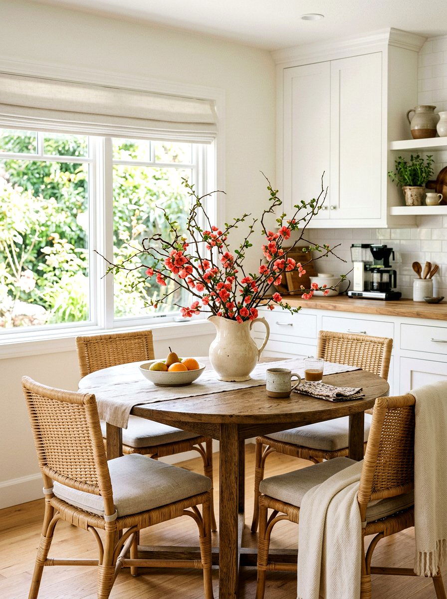 Quince Branch Decor - 25 Spring Branch Arrangement Ideas