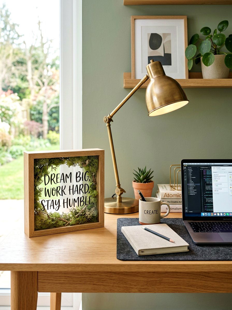 Quote Shadow Box - 25 Spring Hand Lettering Decor Ideas