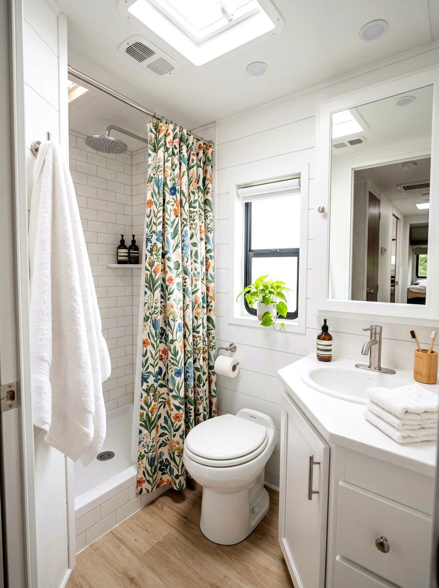 RV Bathroom Refresh - 25 Spring RV Decor Ideas