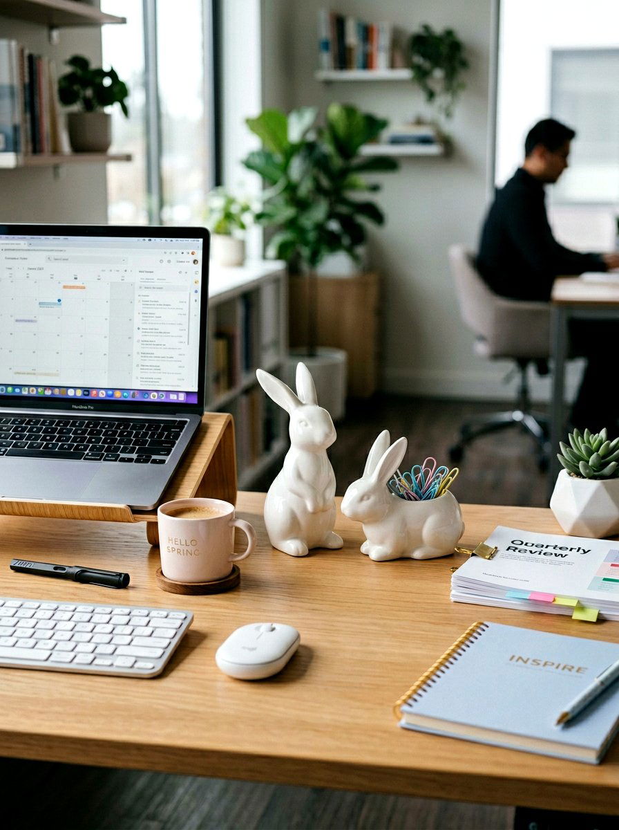 Rabbit Accessory - 25 Spring Cubicle Decor Ideas