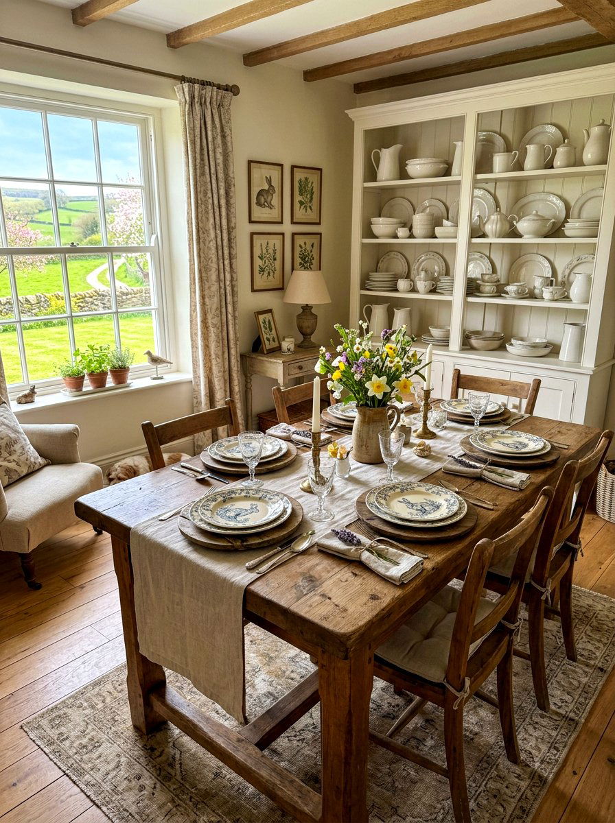 Rabbit Pattern Plates - 25 Spring Dinnerware Ideas