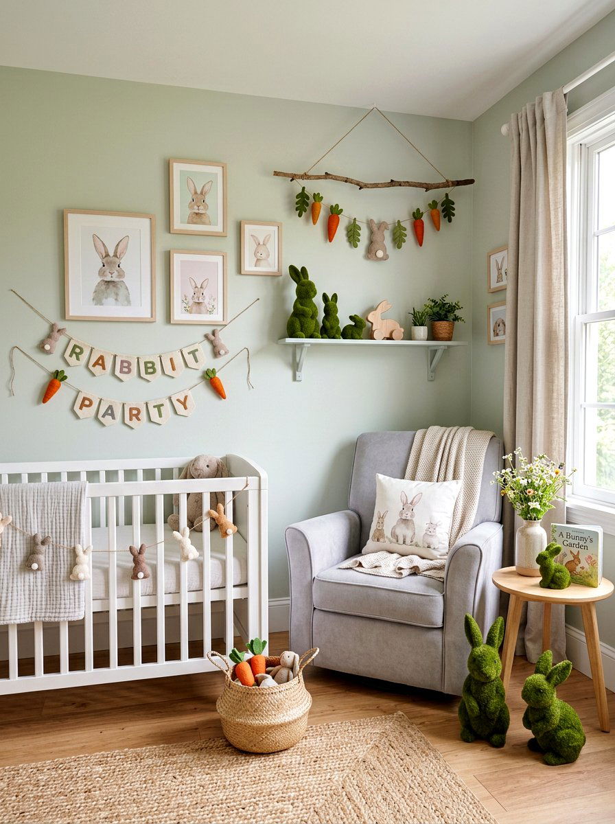 Rabbit Theme Party Decor - 25 Spring Gender Reveal Decor Ideas