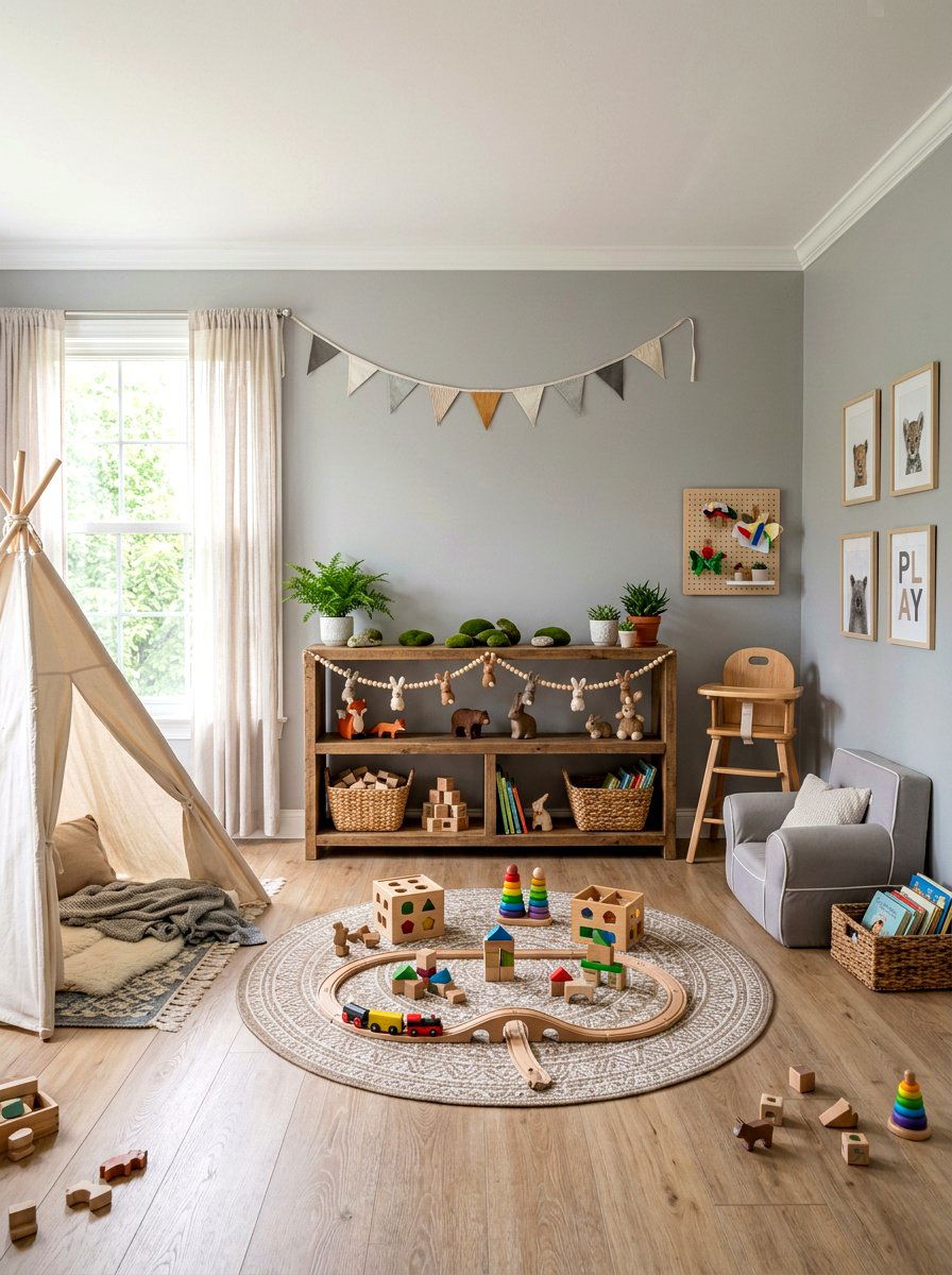 Rabbit bead garland - 25 Spring Wooden Bead Garland Ideas