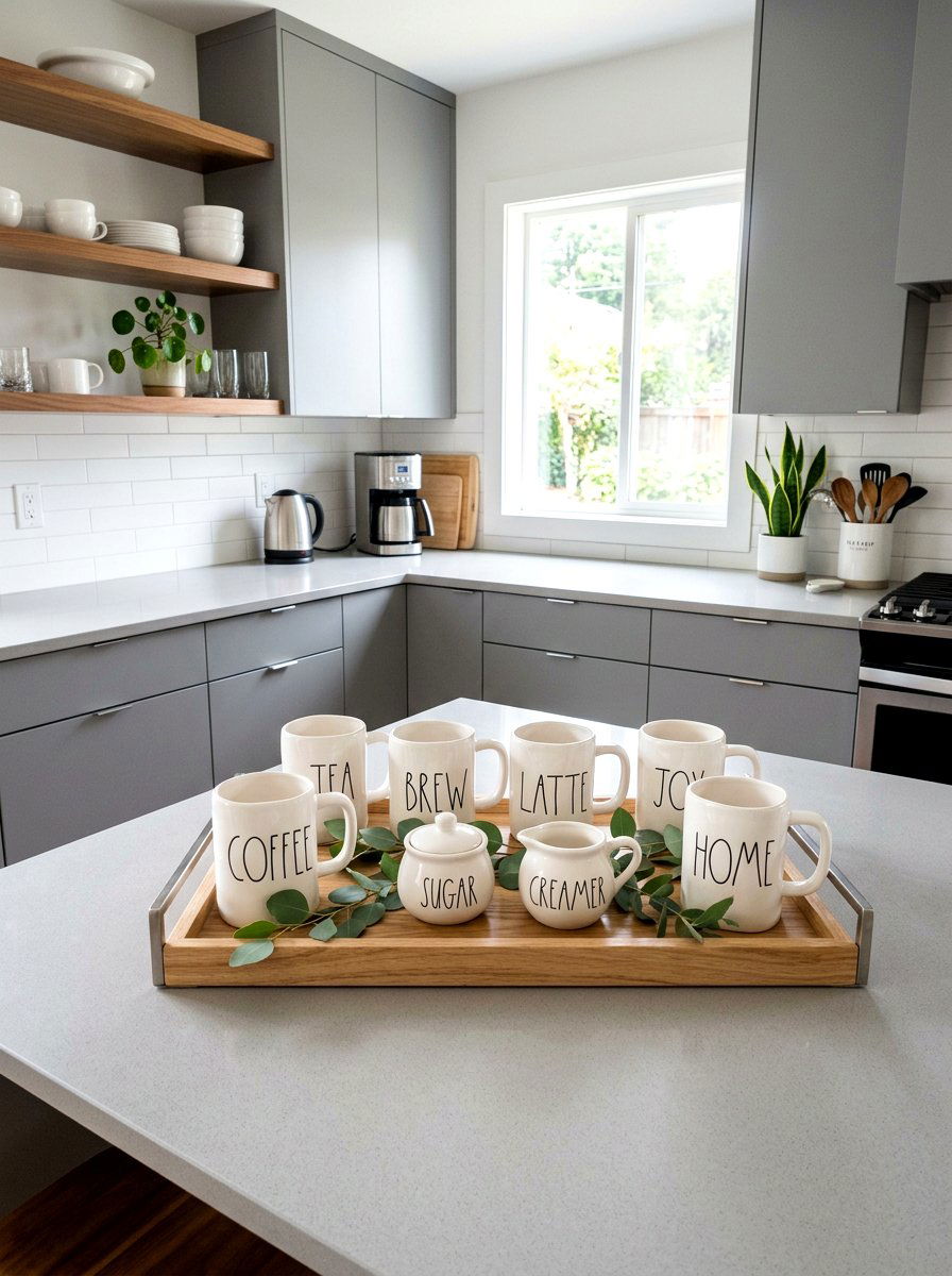 Rae Dunn Tray - 25 Spring Tiered Tray Ideas for Kitchen