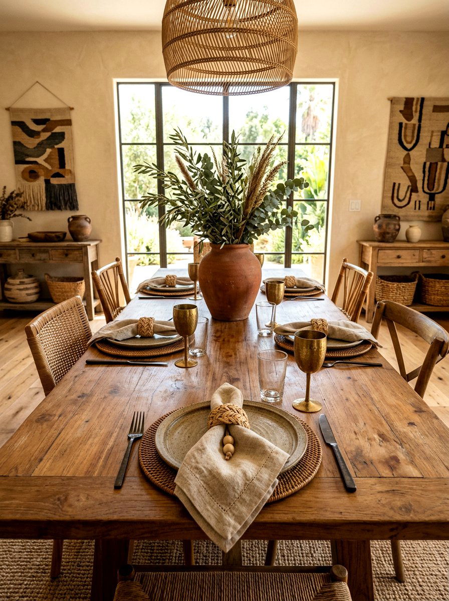 Raffia Grass Napkin Ring - 25 Spring Napkin Ring Ideas