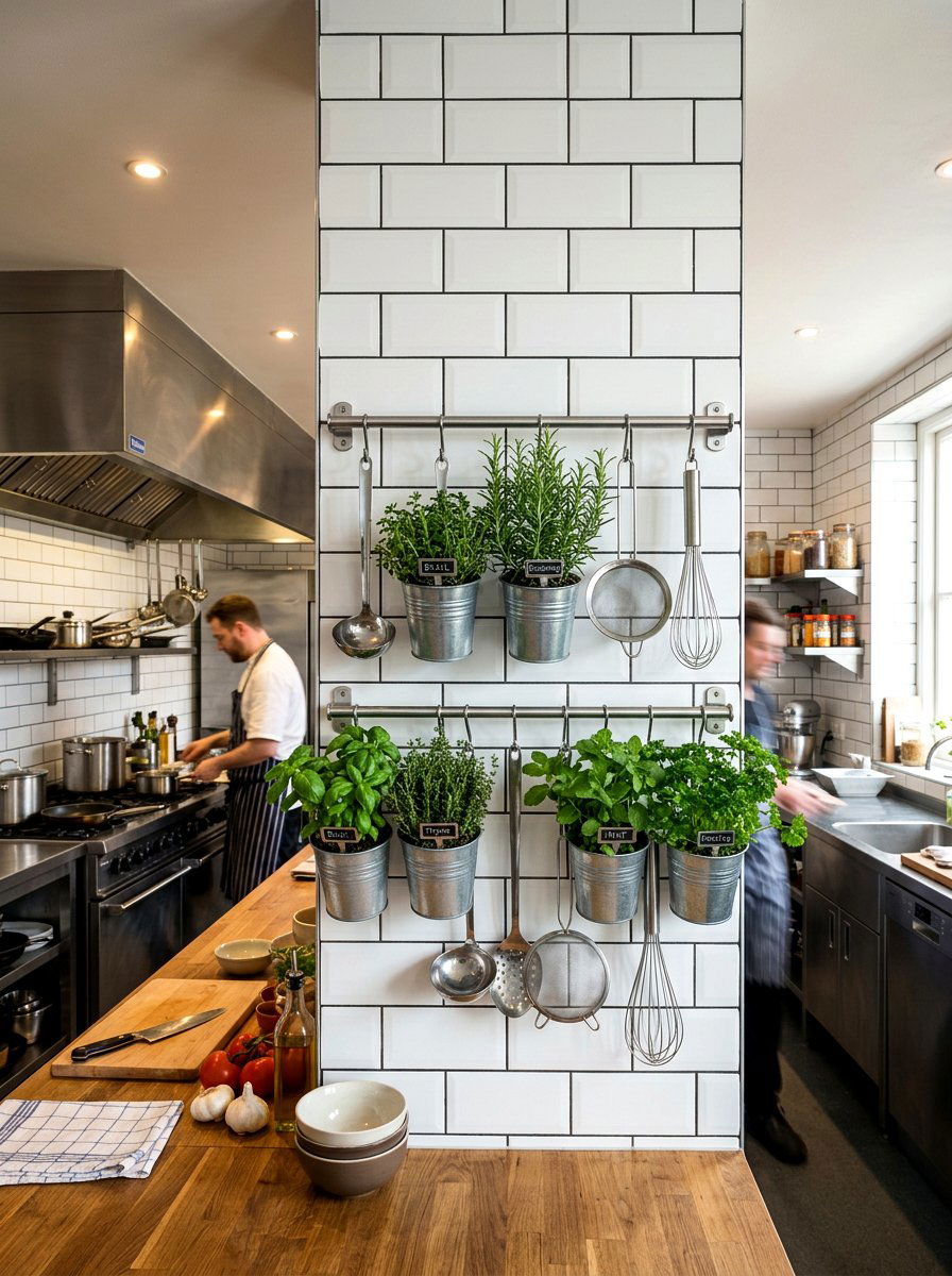 Railing Herb Garden - 25 Spring Kitchen Herb Garden Ideas