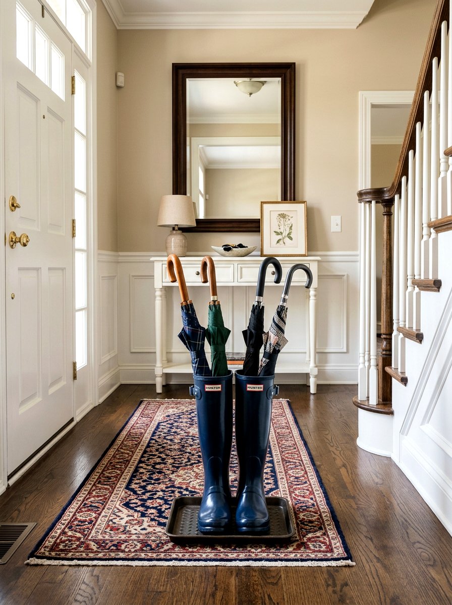 Rain boot umbrella stand - 25 Spring Rain Boot Decor Ideas