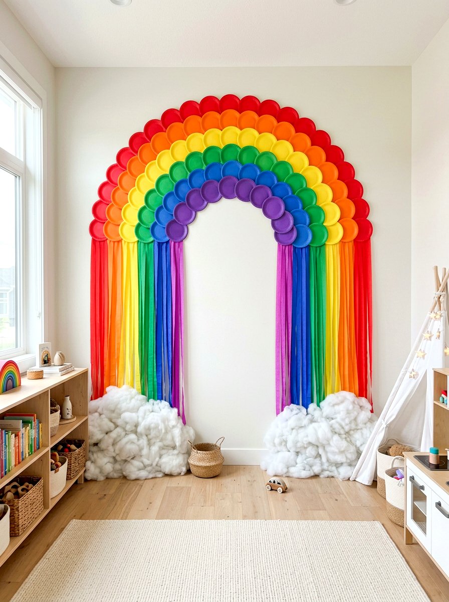 Rainbow Wall Decor - 25 Spring Bulletin Board Ideas