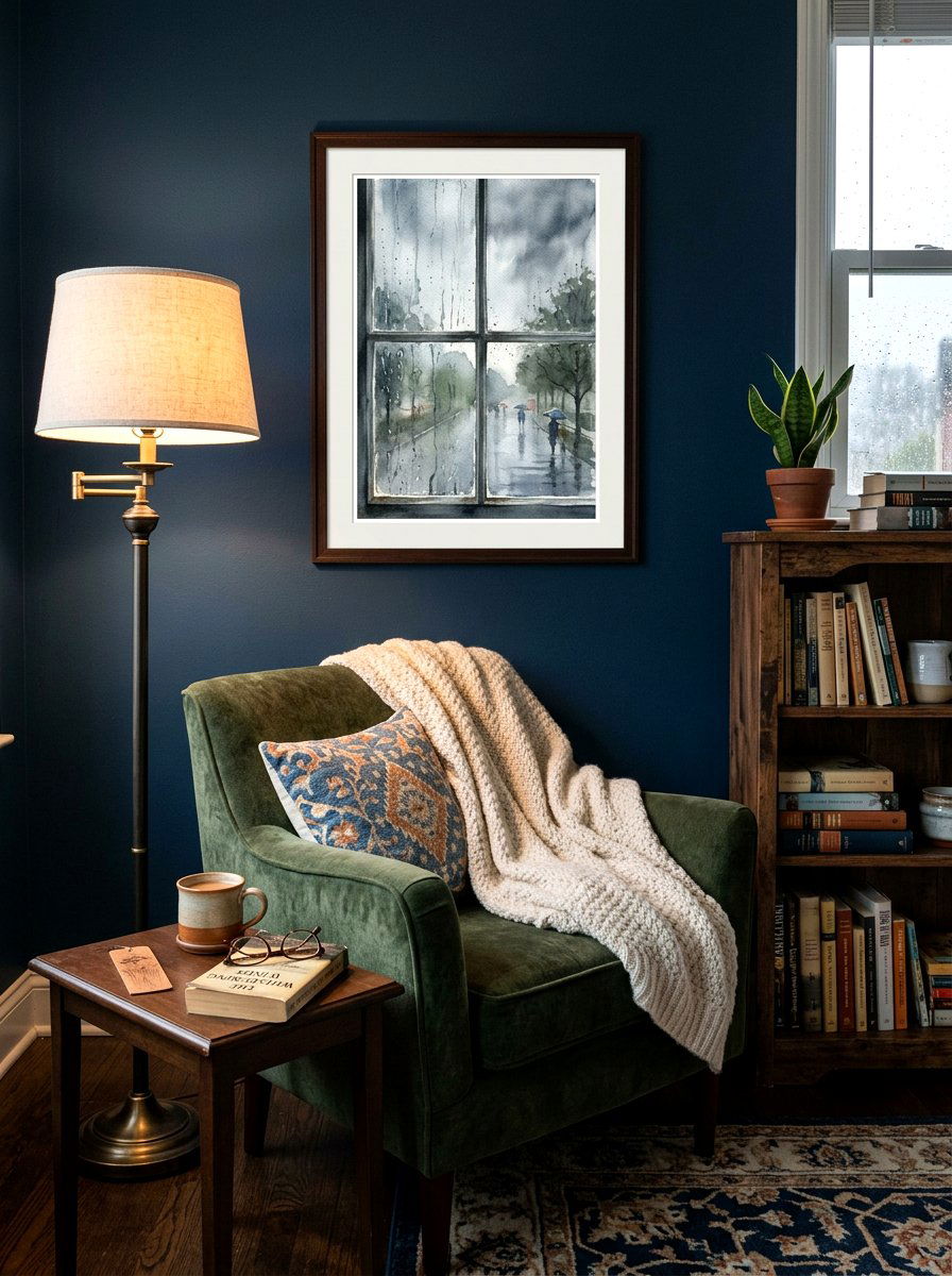 Rainy Day Window - 25 Spring Watercolor Art Ideas