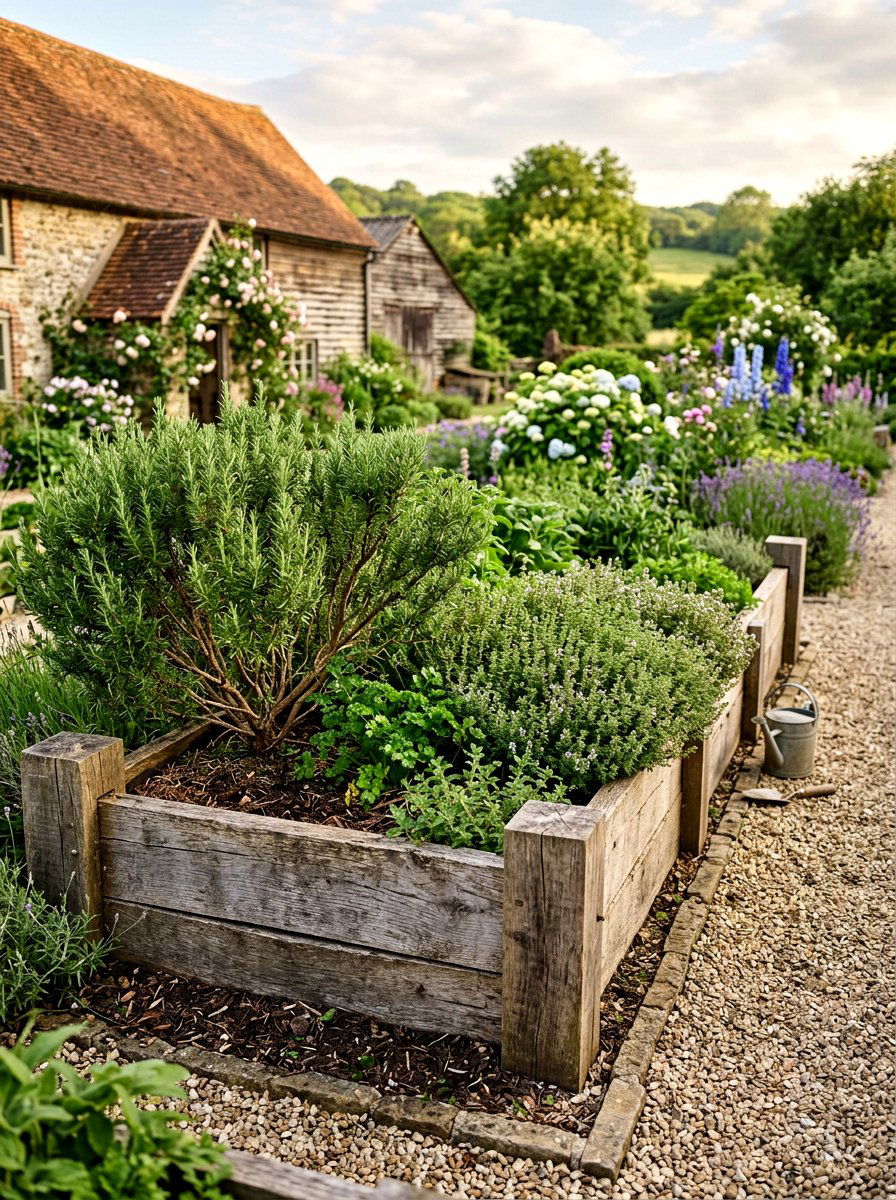 Raised Garden Bed - 25 Spring Herb Garden Decor Ideas