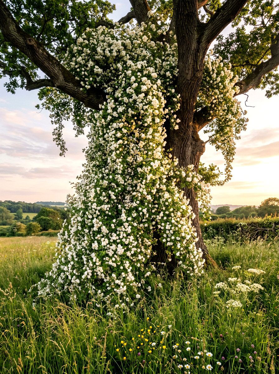 Rambling Rose Tree - 25 Spring Climbing Rose Ideas