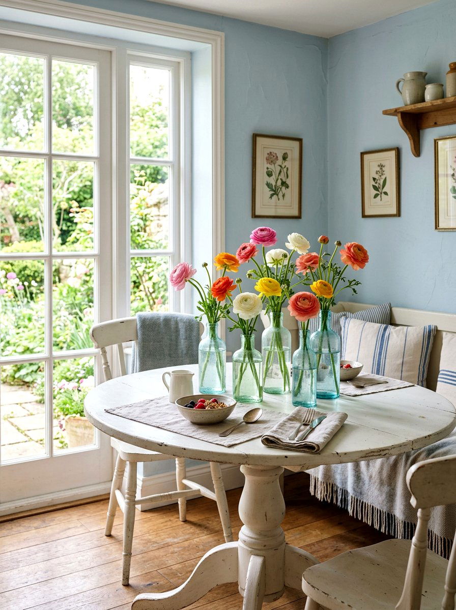 Ranunculus Flower Table Decor - 25 Spring Centerpiece Ideas