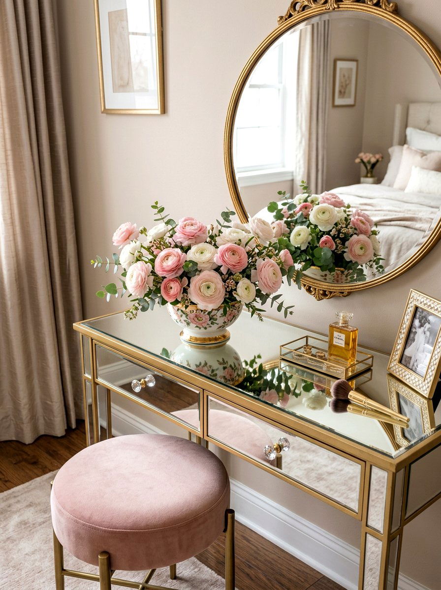 Ranunculus Low Bowl - 25 Spring Flower Bowl Ideas