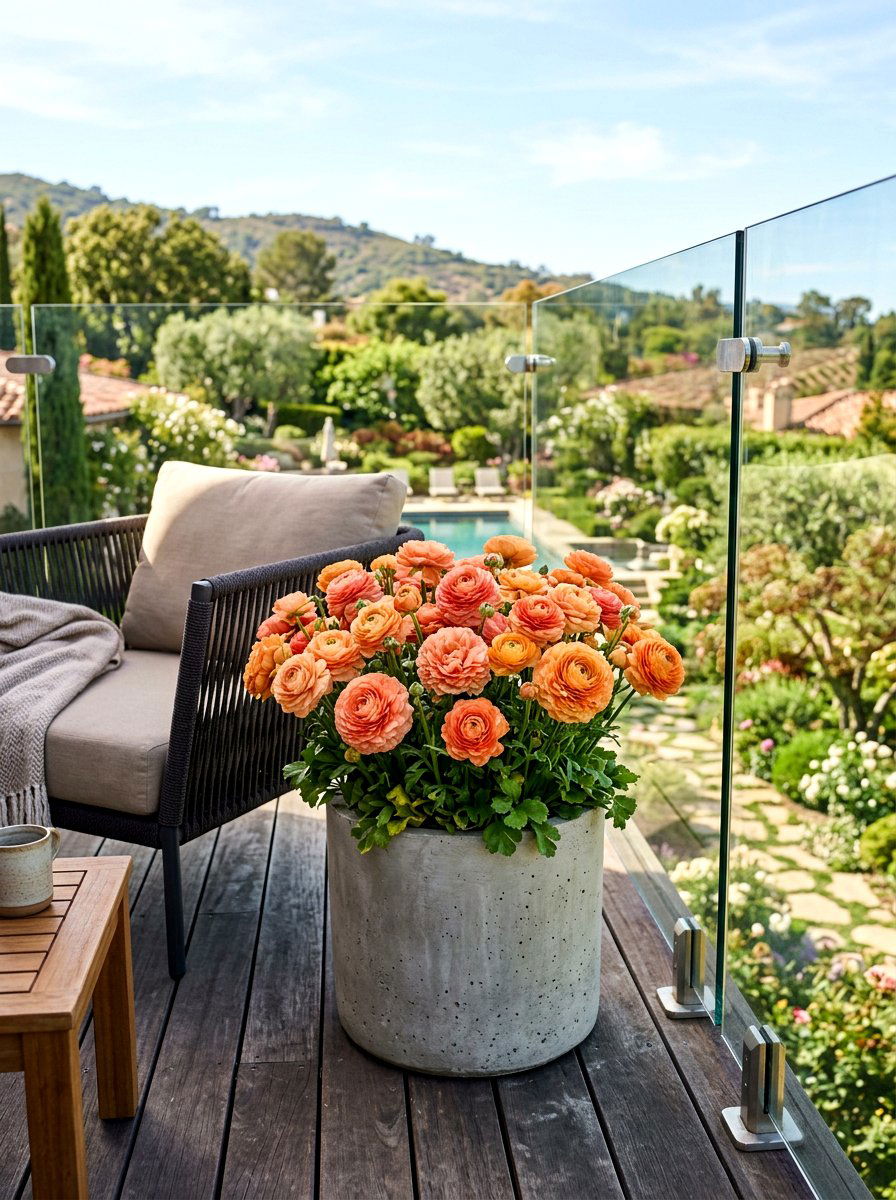 Ranunculus container - 25 Spring Container Garden Ideas