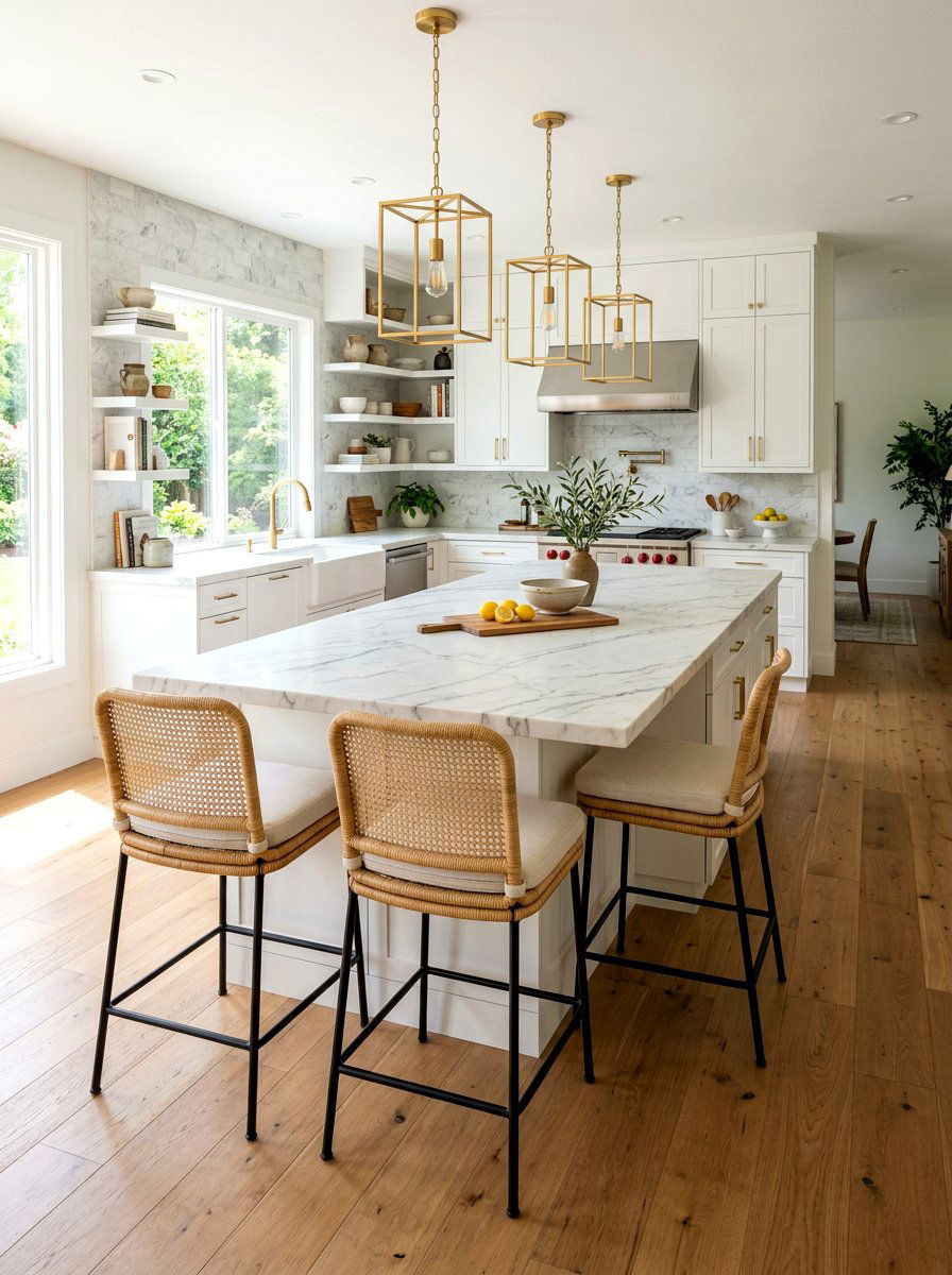 Rattan Bar Stool Kitchen - 25 Spring Rattan Decor Ideas