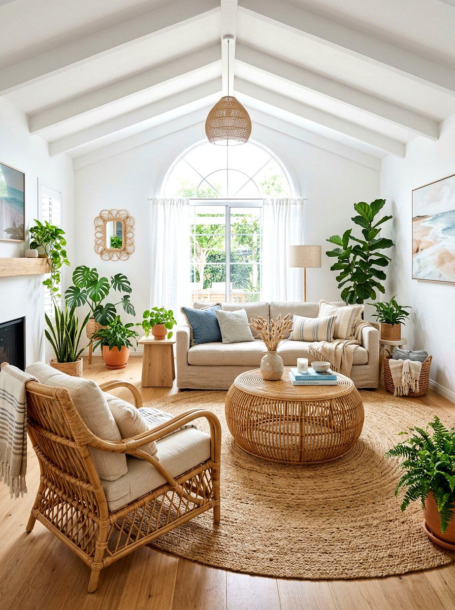 Rattan Furniture Accents - 25 Spring Refresh Ideas for Home