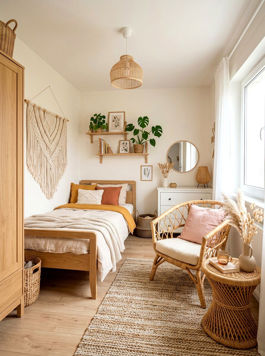 Rattan Furniture For Kids - 25 Spring Girl Room Decor Ideas