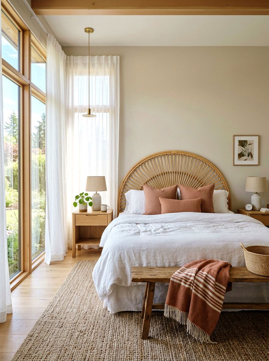 Rattan Headboard Bedroom - 25 Spring Rattan Decor Ideas