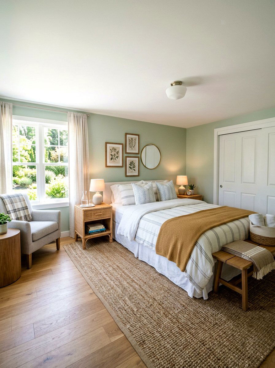 Rattan Nightstand Guest Room - 25 Spring Rattan Decor Ideas