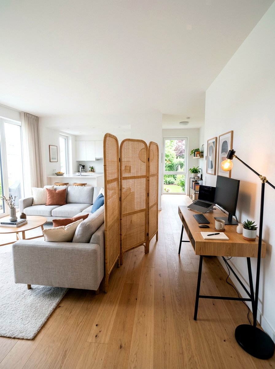 Rattan Screen Room Divider - 25 Spring Rattan Decor Ideas