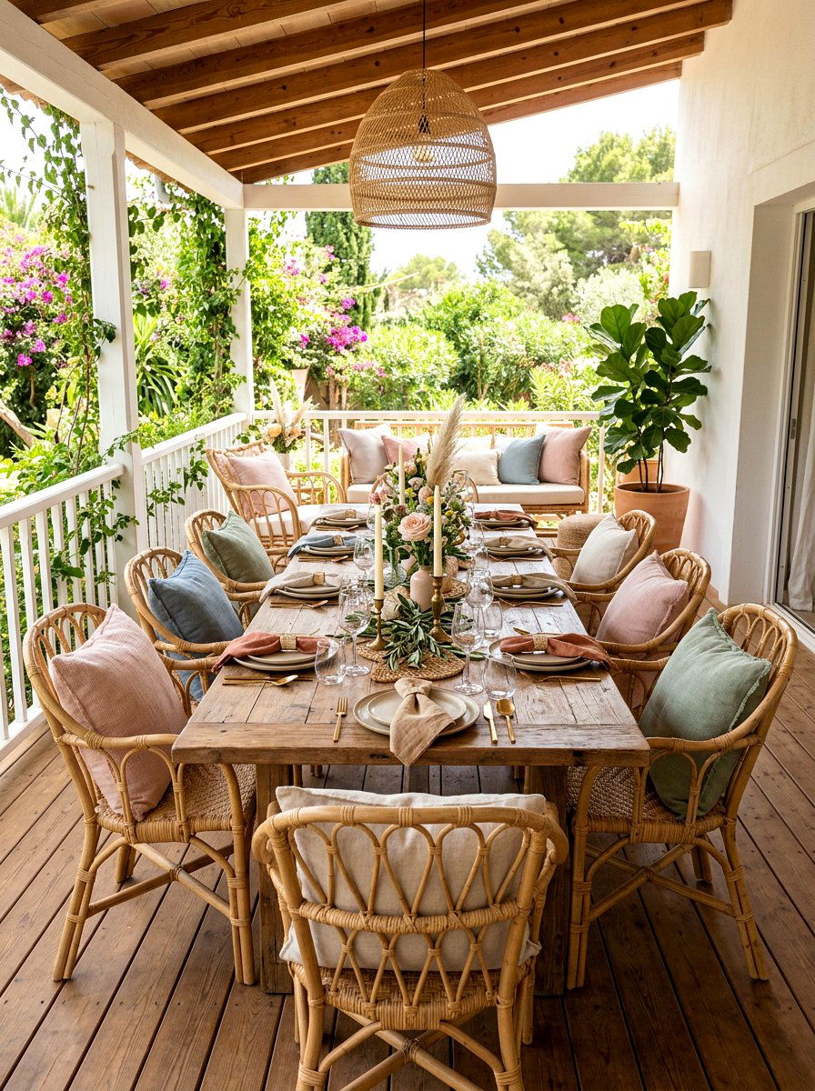 Rattan furniture for rehearsal dinners - 25 Spring Rehearsal Dinner Decor Ideas