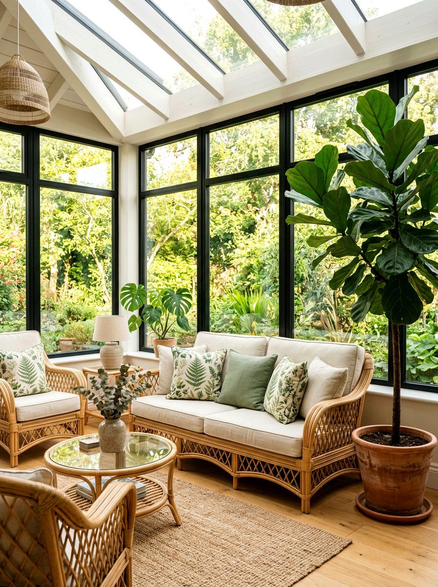 Rattan sunroom furniture - 25 Spring Lake House Decor Ideas
